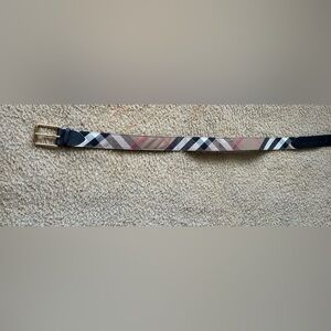 Burberry Check Pattern Belt